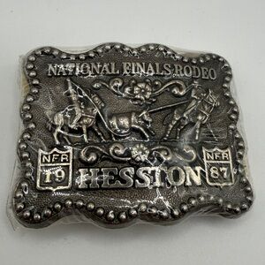 1987 Junior Hesston Finals Rodeo Belt Buckle